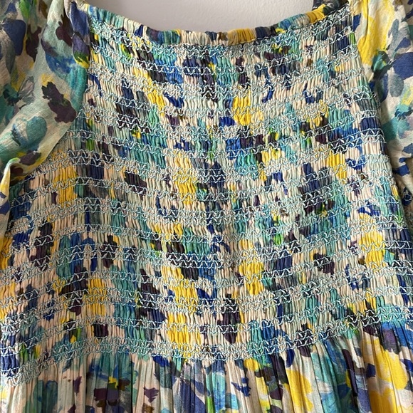 LoveShackFancy Capri Midi Dress Acai
Berry Blue Floral Summer M - Picture 8 of 14